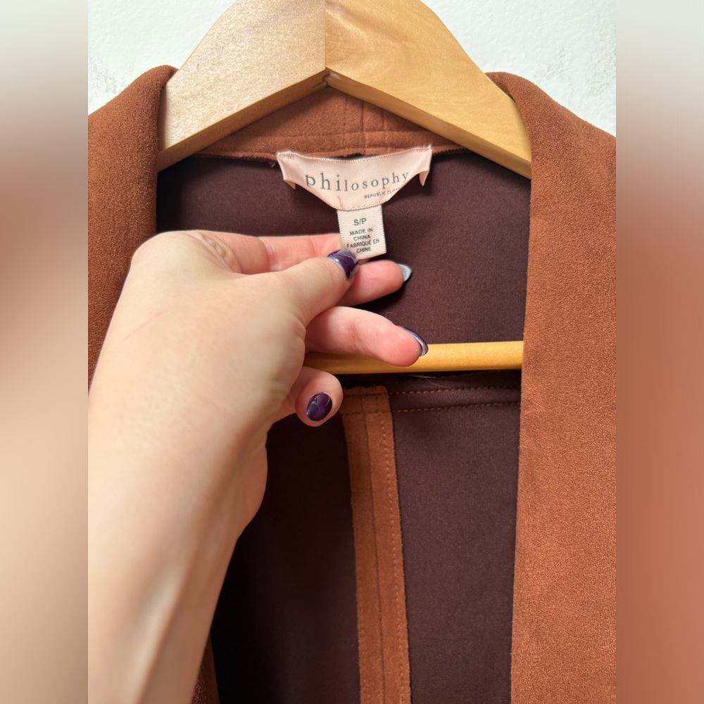 Philosophy Faux Leather Jacket - Picture 4 of 9